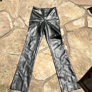 Vintage TeenFlo Vegan Leather Grey Pants